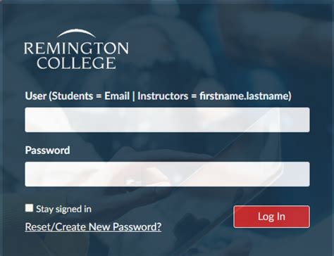 remington canvas log in.